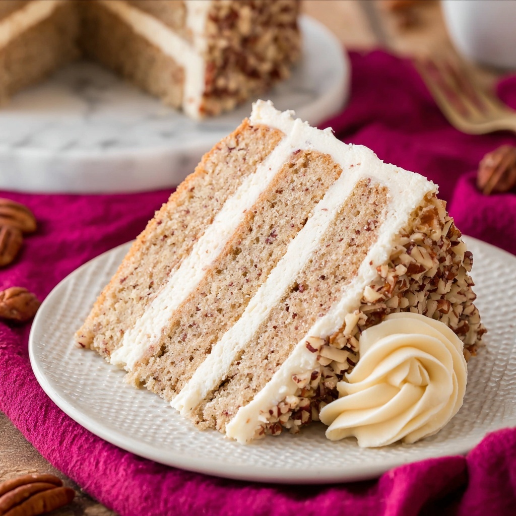 Butter Pecan Cake with Browned Butter and Pecan Frosting Recipe - Recipe Image