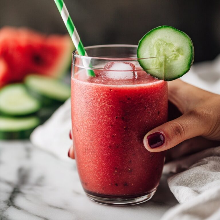 Watermelon Slushie Mocktail Recipe