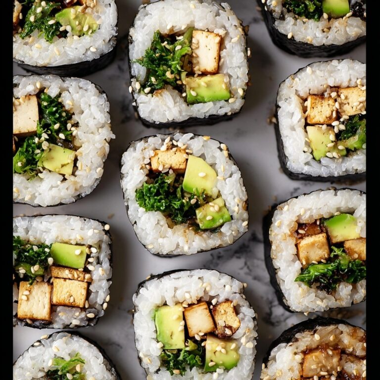 Easy Vegan Avocado Sushi Rolls Recipe