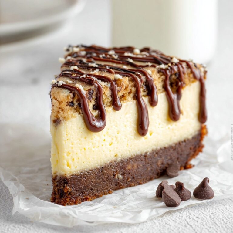 Brownie Bottom Cookie Dough Cheesecake Recipe