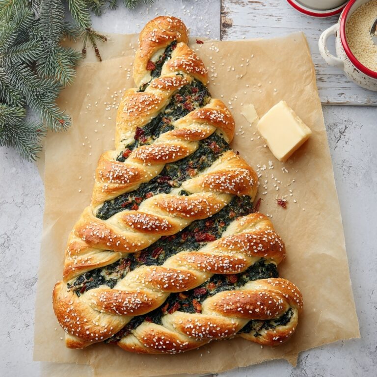 Christmas Tree Spinach Dip Breadsticks Recipe