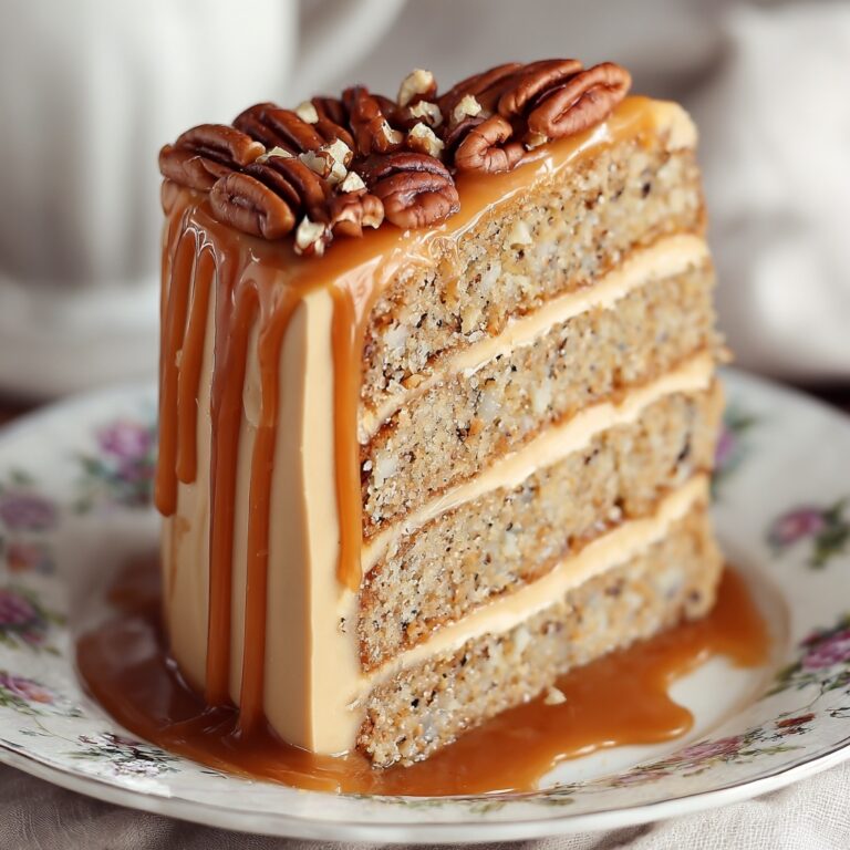 The Southern Pecan Caramel Cake Recipe