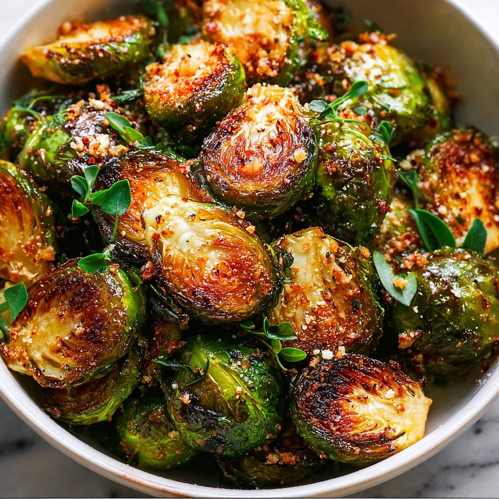 Garlic Parmesan Brussels Sprouts: A Delicious and Healthy Side Dish Recipe - Recipe Image