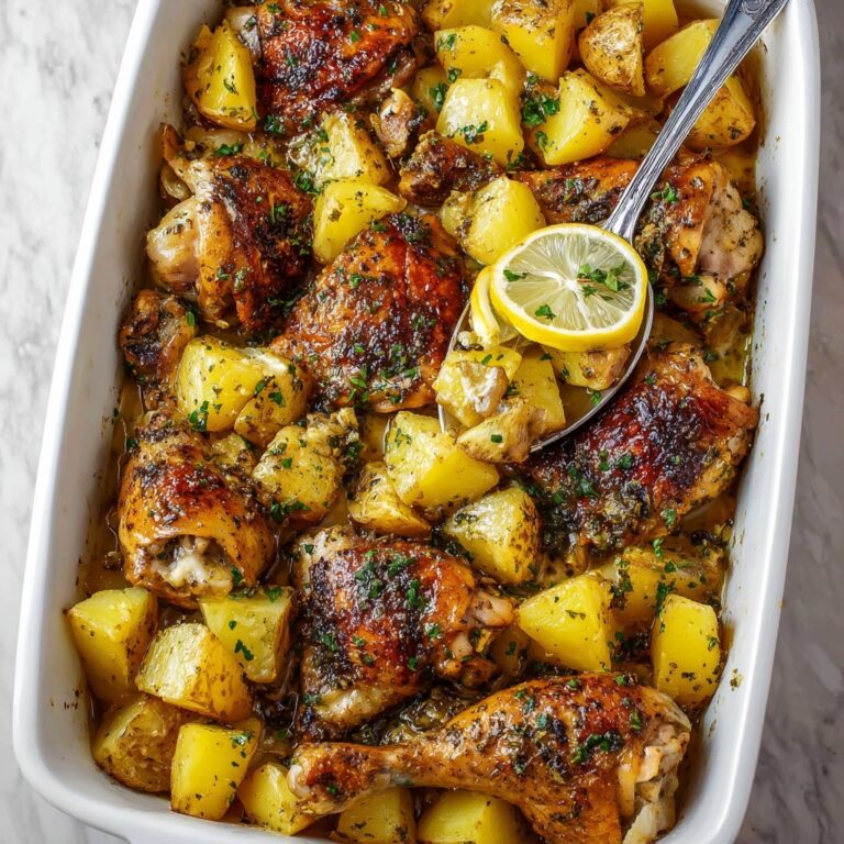Lemon Greek Chicken and Potatoes Recipe