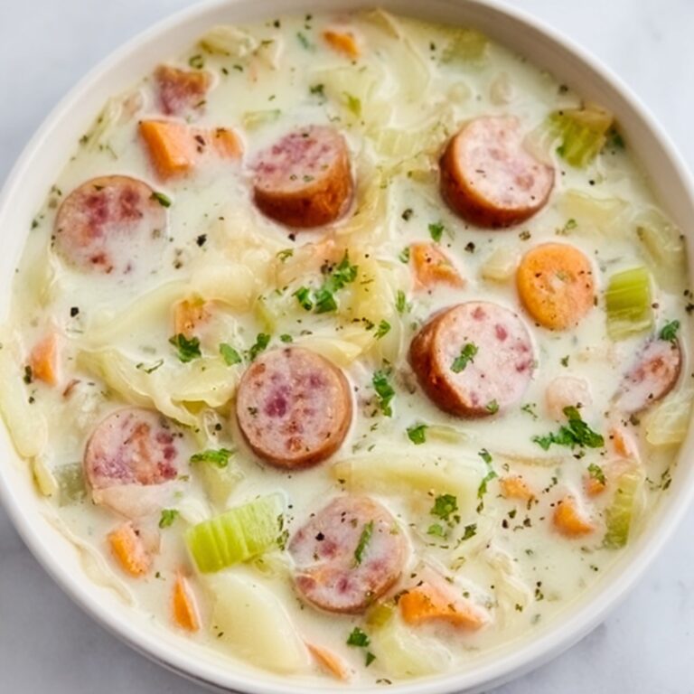 Creamy Cabbage and Sausage Soup Recipe