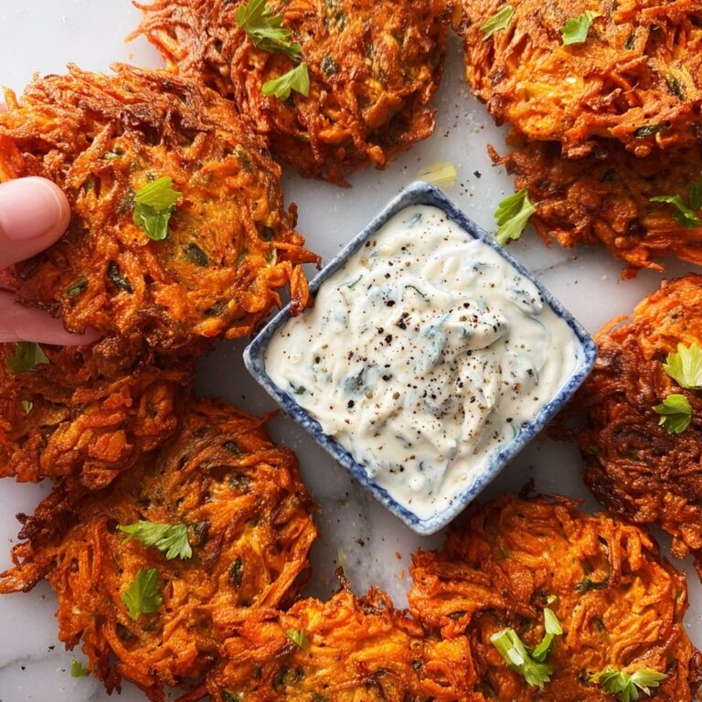 Buffalo Latkes with Blue Cheese Dip Recipe