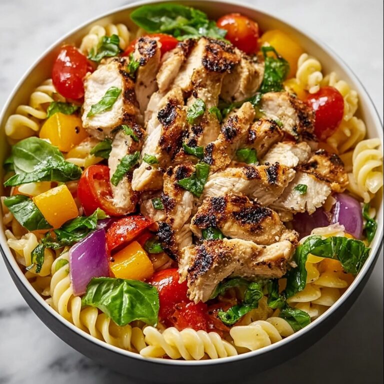Mediterranean Chicken Pasta Salad Recipe