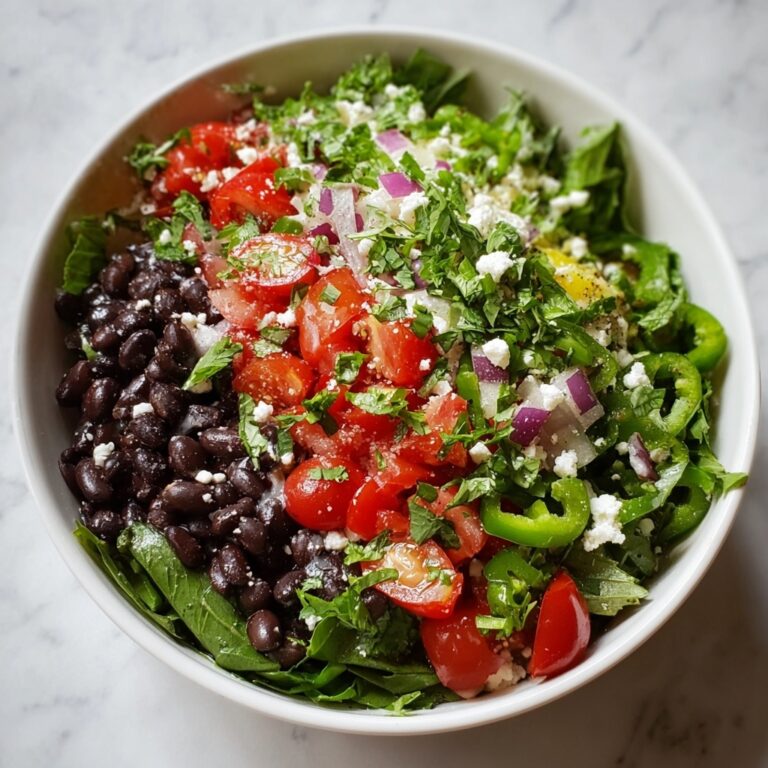 Mediterranean Black Bean Salad with Herbs and Feta Recipe