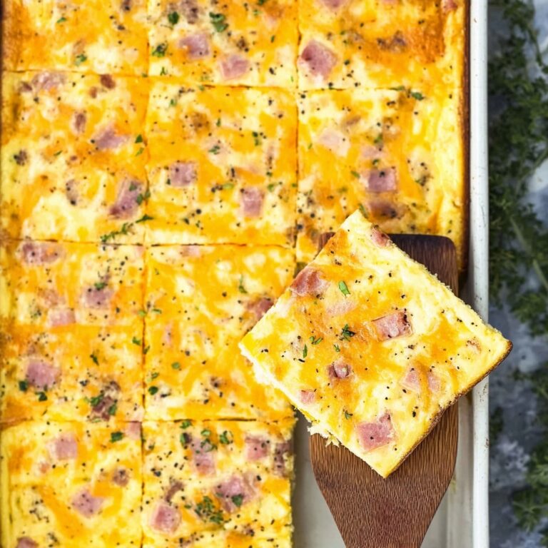 Ham & Cheese Sheet Pan Breakfast Casserole Recipe