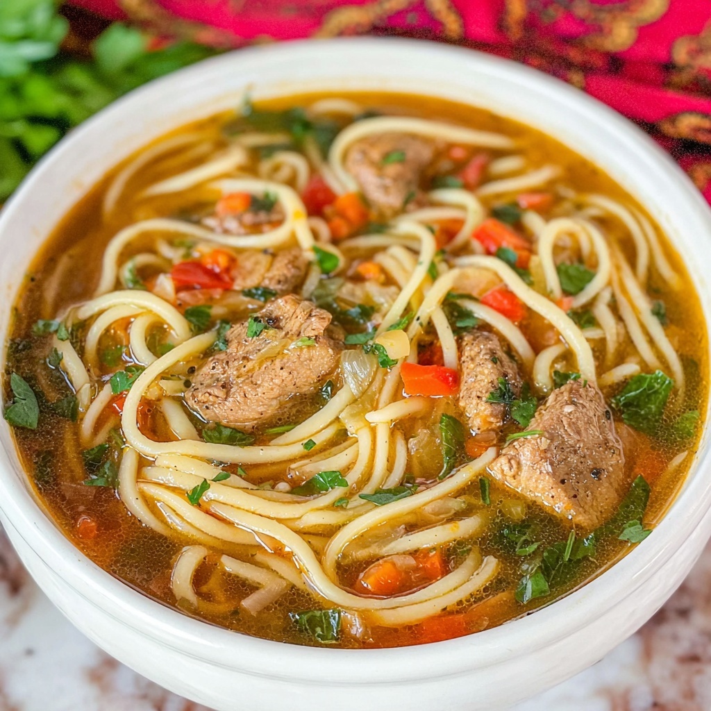 Cajun Chicken Noodle Soup Recipe - Recipe Image