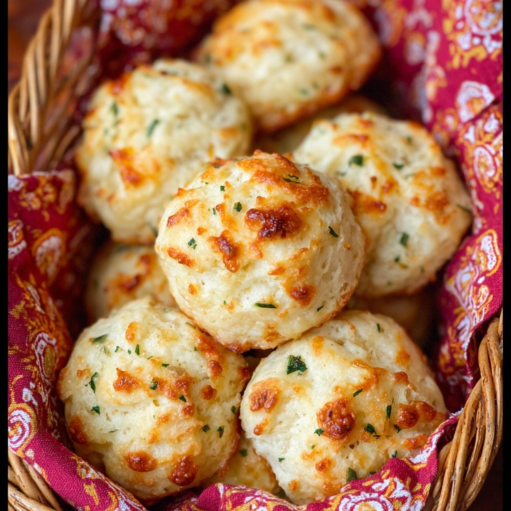Cheesy Garlic Drop Biscuits Recipe - Recipe Image