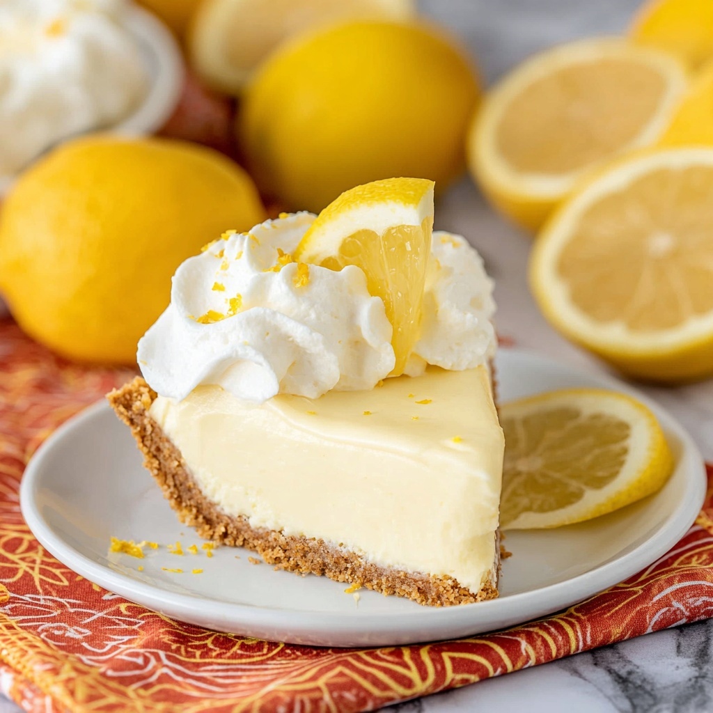 No-Bake Lemon Pie Recipe - Recipe Image