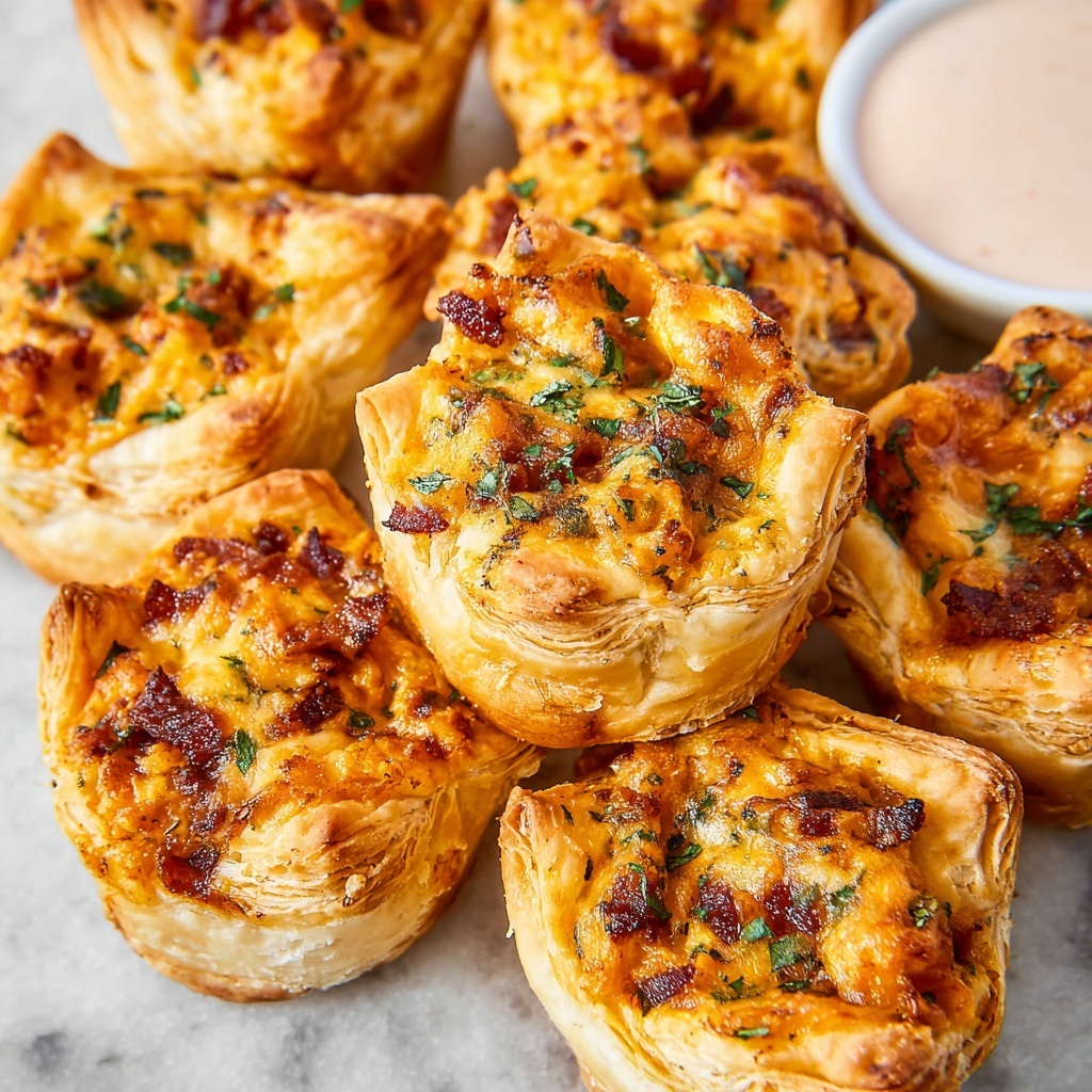 BBQ Chicken Pastry Puffs Recipe - Recipe Image