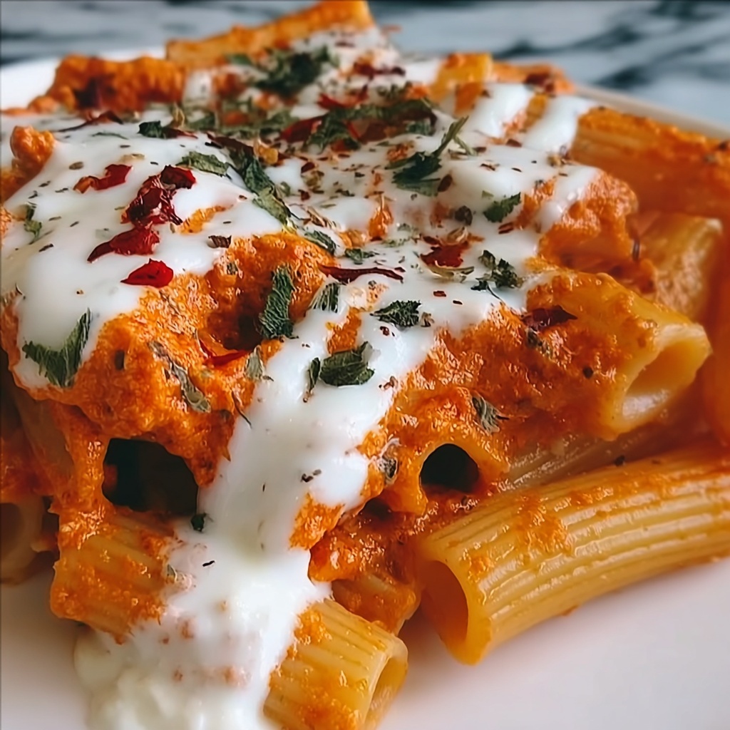 Creamy Tomato Garlic Pasta Recipe - Recipe Image