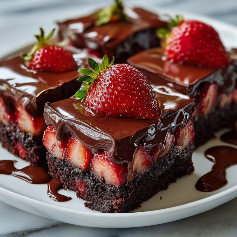 Chocolate Covered Strawberry Brownies Recipe