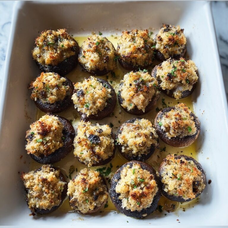 Caramelized Onion and Blue Cheese Stuffed Mushrooms Recipe
