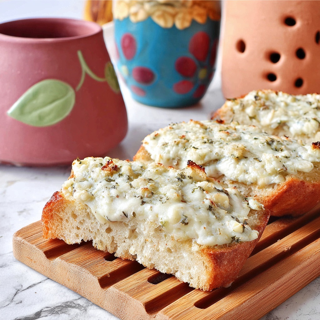 Chicken Alfredo Garlic Bread Pizza Recipe - Recipe Image