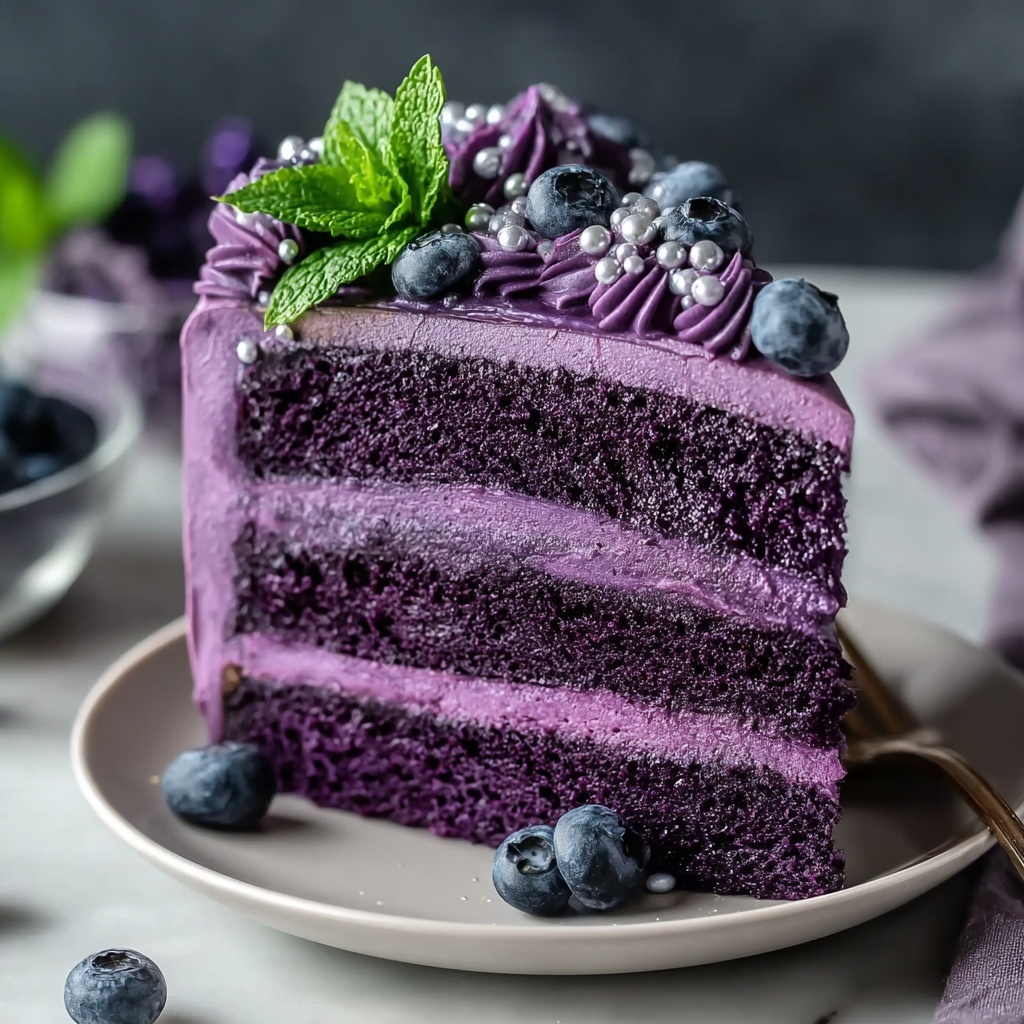 Purple Velvet Cake Recipe - Recipe Image