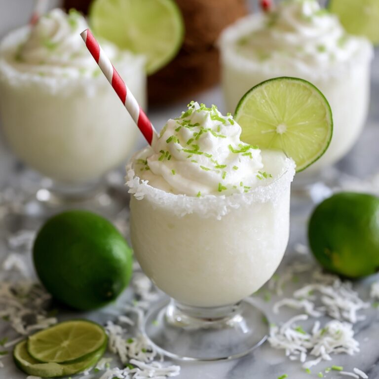 Coconut Lime Frozen Margaritas Recipe