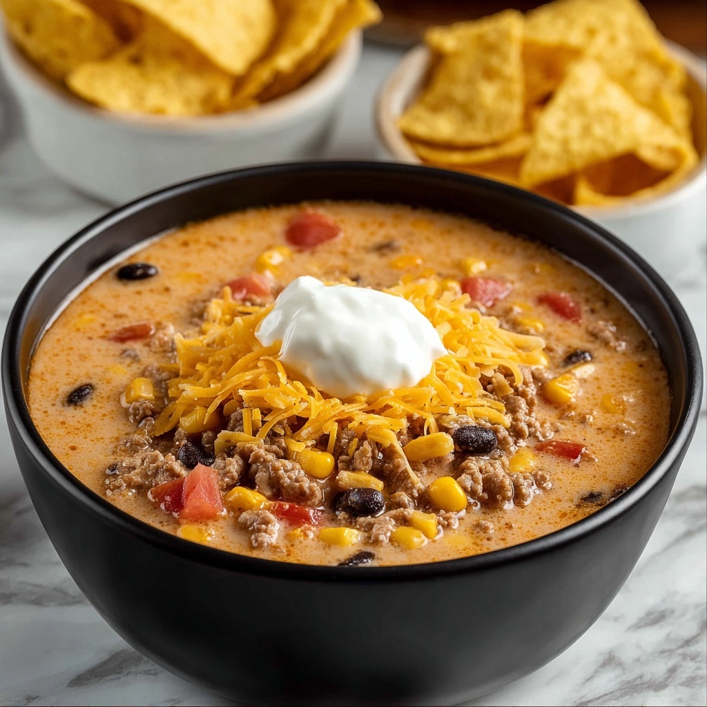 Cheesy Taco Soup Recipe - Recipe Image