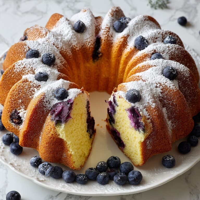 Blueberrylicious Sour Cream Bundt Cake Recipe