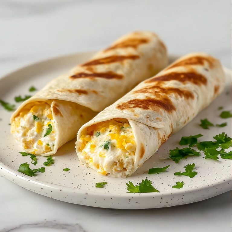 Cheesy Garlic Chicken Wraps Recipe