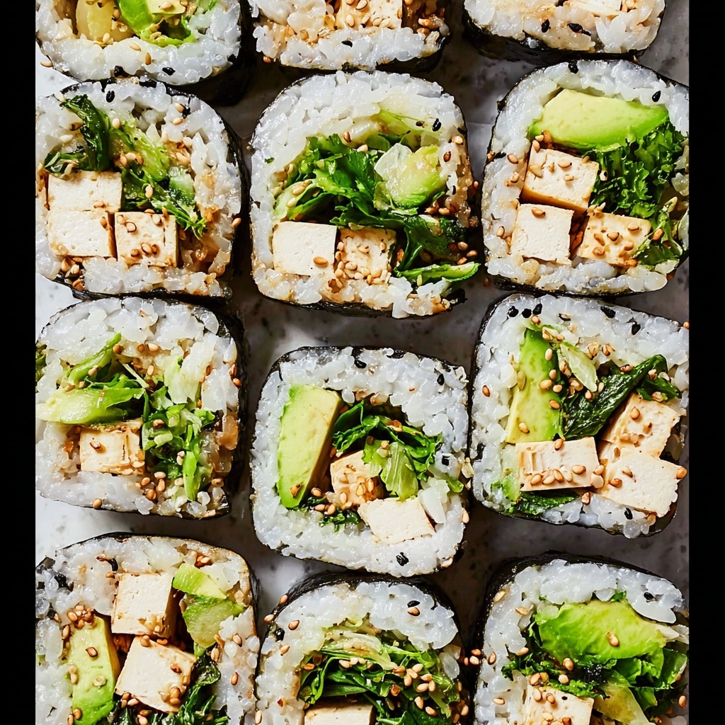 Easy Vegan Avocado Sushi Rolls Recipe - Recipe Image