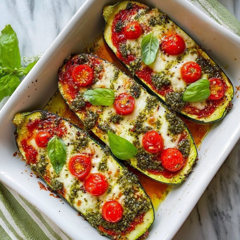 Caprese Stuffed Zucchini Boats Recipe