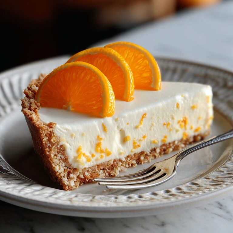 No-Bake Orange Creamsicle Cheesecake Recipe
