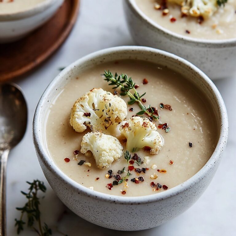 Vegan Cauliflower Soup Recipe