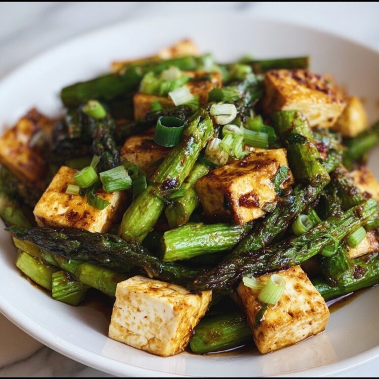 Miso-Chile Asparagus with Tofu Recipe
