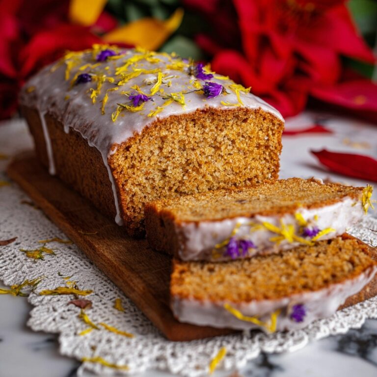 Dandelion Flower Petal Honey Sweetened Quick Bread Recipe