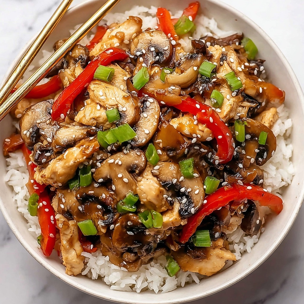 Chicken Mushroom Stir Fry Recipe - Recipe Image