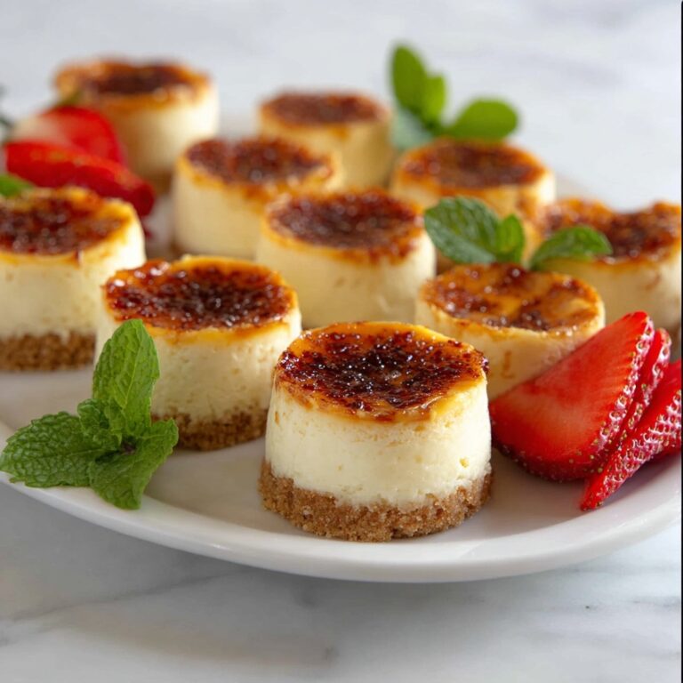 Mini Crème Brûlée Cheesecakes Recipe