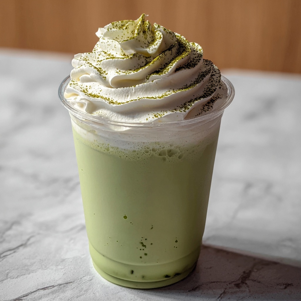 Creamy Matcha Frappe Recipe - Recipe Image