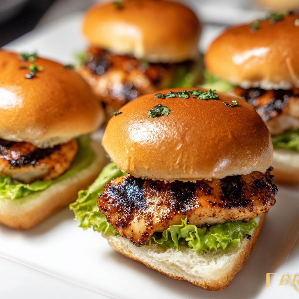 Alabama White Blackened Chicken Sliders Recipe - Recipe Image