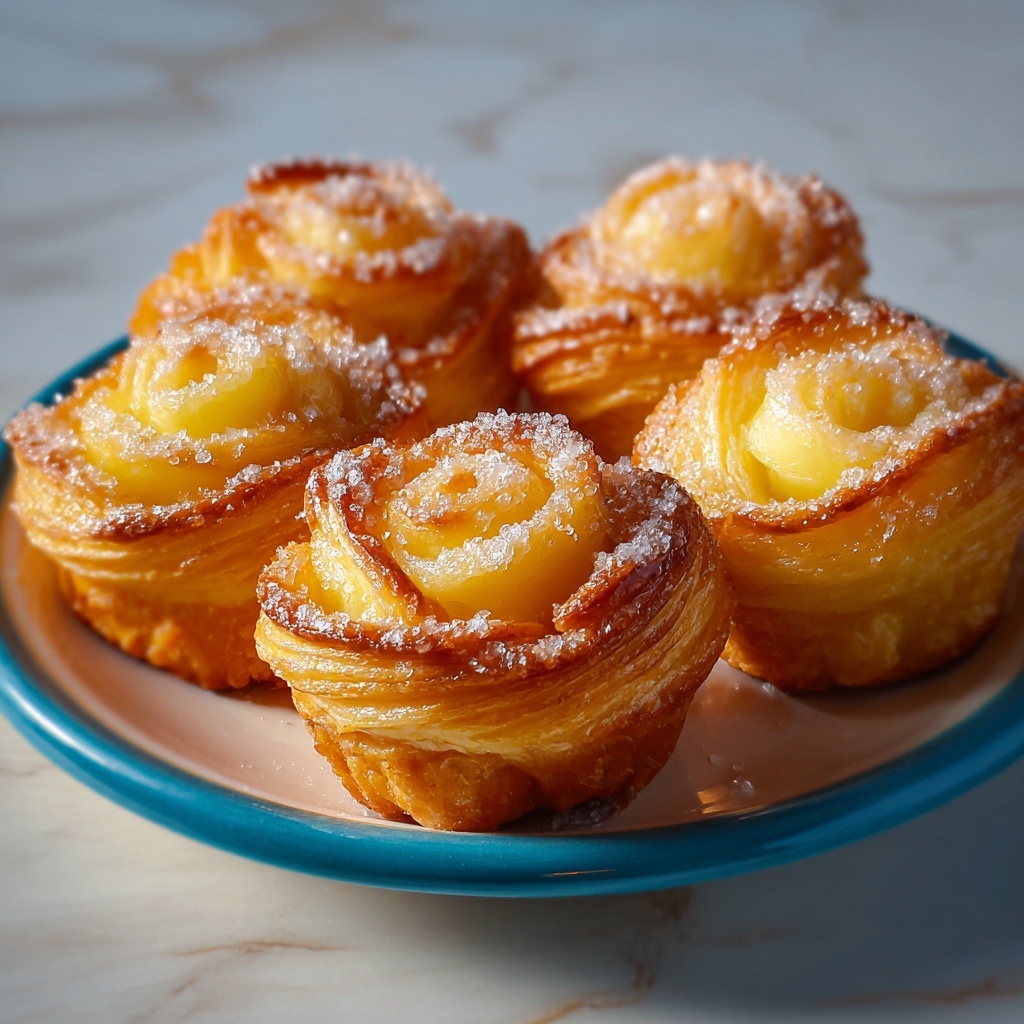 Peach Pie Cruffins Recipe - Recipe Image