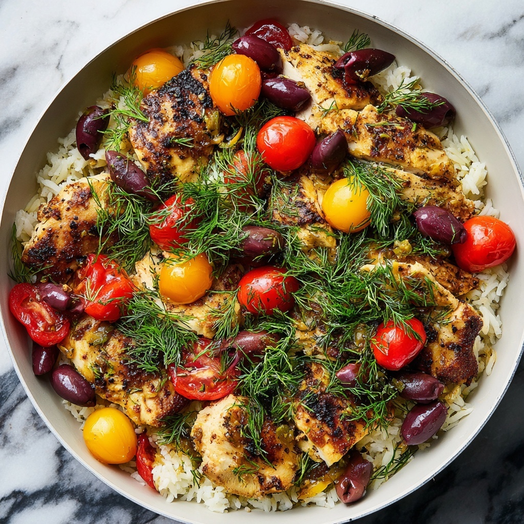 Mediterranean Chicken Rice Skillet Recipe - Recipe Image
