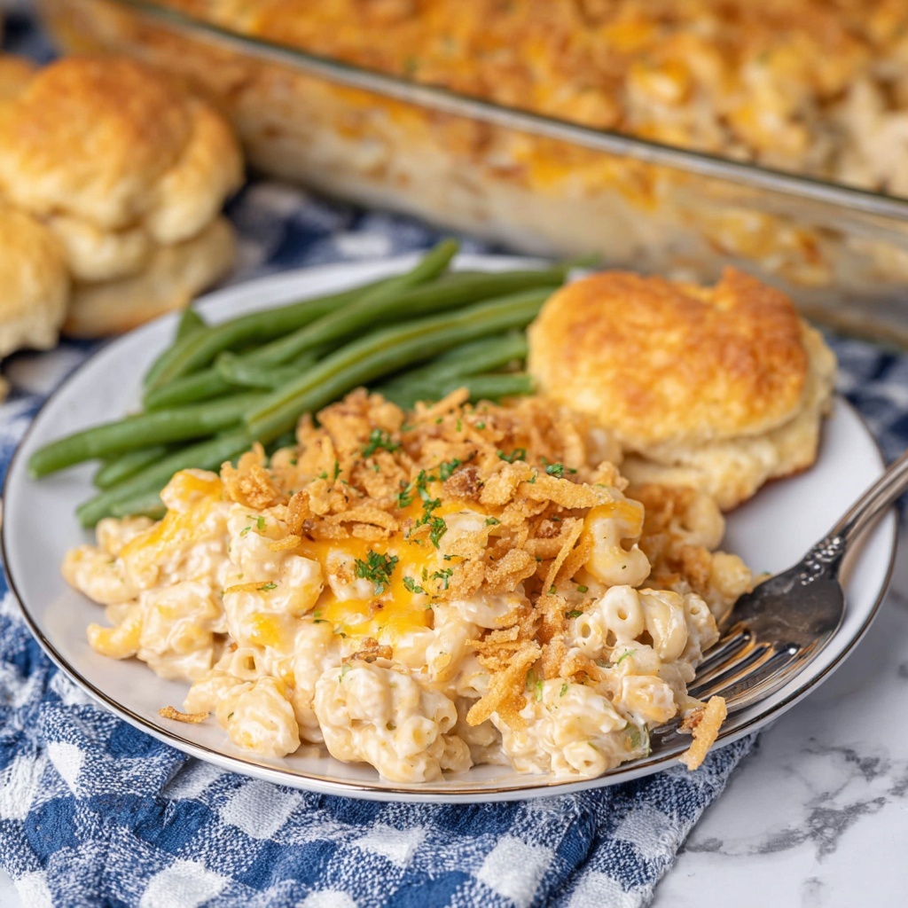 Overnight French Onion Chicken Pasta Bake Recipe - Recipe Image