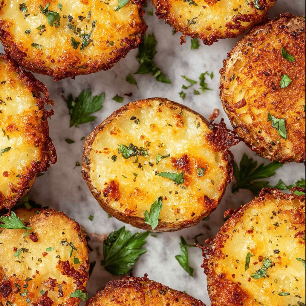 Parmesan Crusted Roasted Potatoes Recipe - Recipe Image