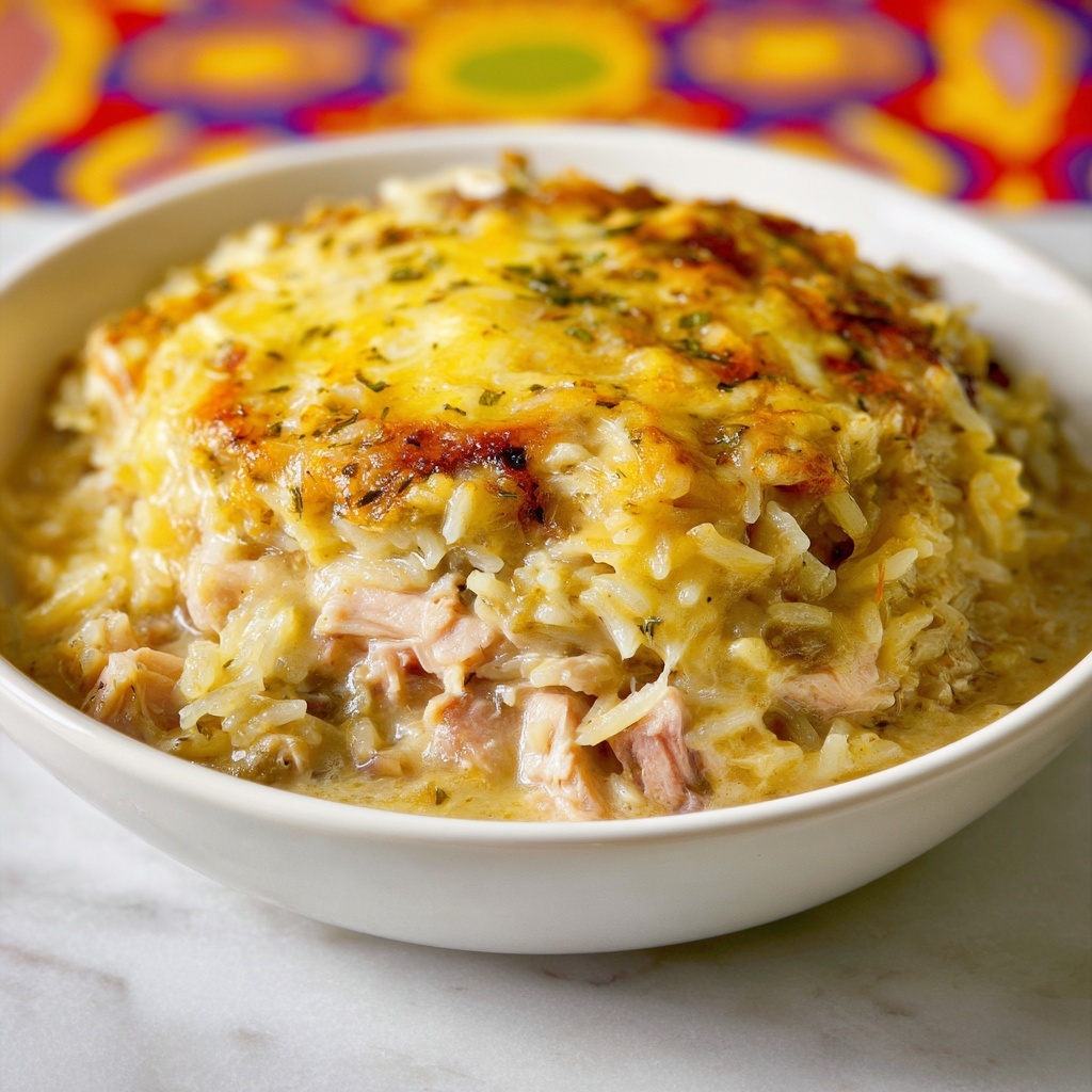 Green Chile Chicken Rice-A-Roni Casserole Recipe - Recipe Image