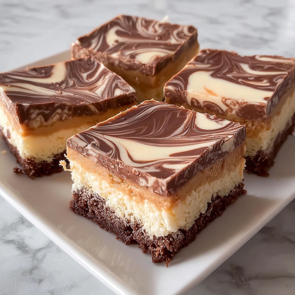 Nutella Cheesecake Bars Recipe - Recipe Image