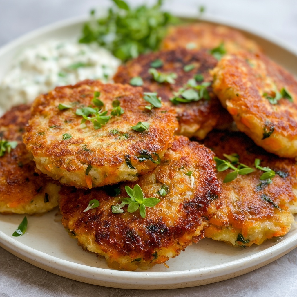 Crispy Salmon Patties with Herbs and Spices Recipe - Recipe Image