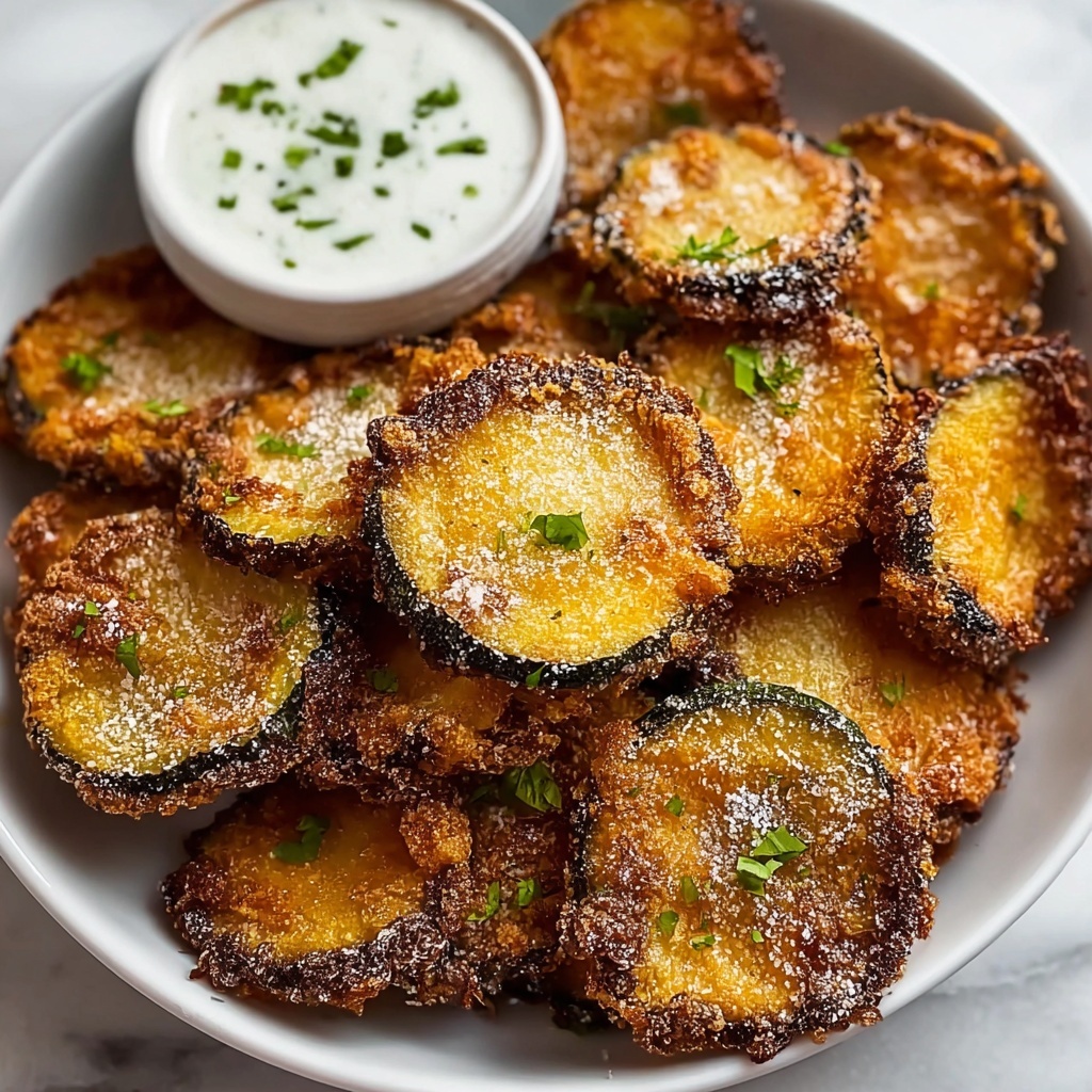 Fried Sliced Mushrooms with Homemade Ranch Dipping Sauce Recipe - Recipe Image