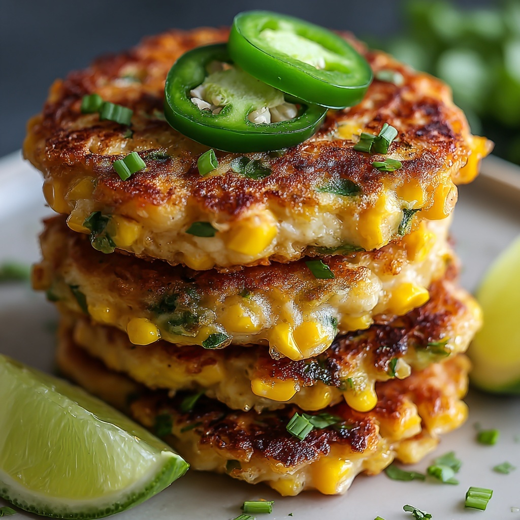 Mexican Corn Cakes with Jalapeño & Lime Recipe - Recipe Image