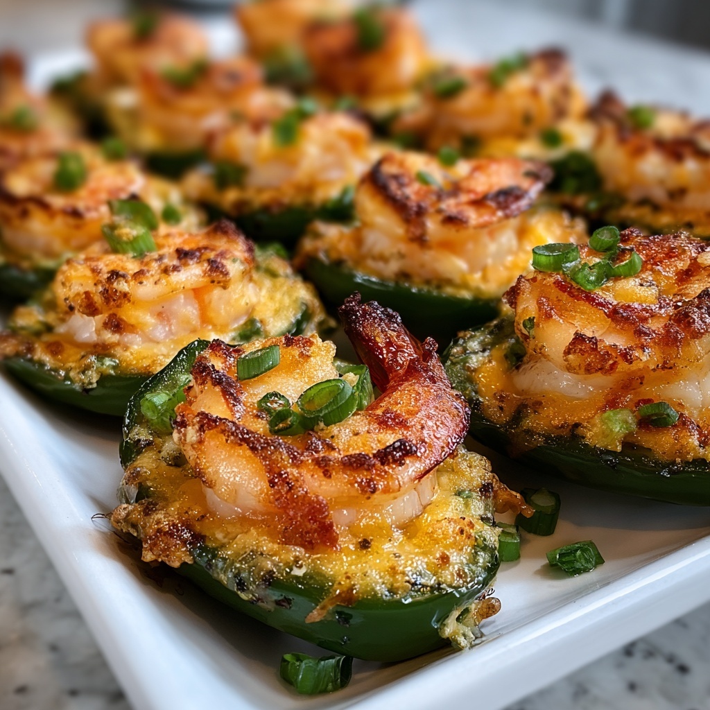 Fiery Cajun Shrimp Stuffed Jalapeños Recipe - Recipe Image