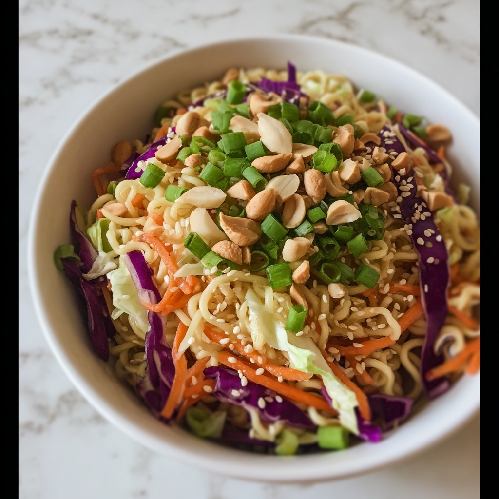 Crunchy Ramen Noodle Salad Recipe - Recipe Image