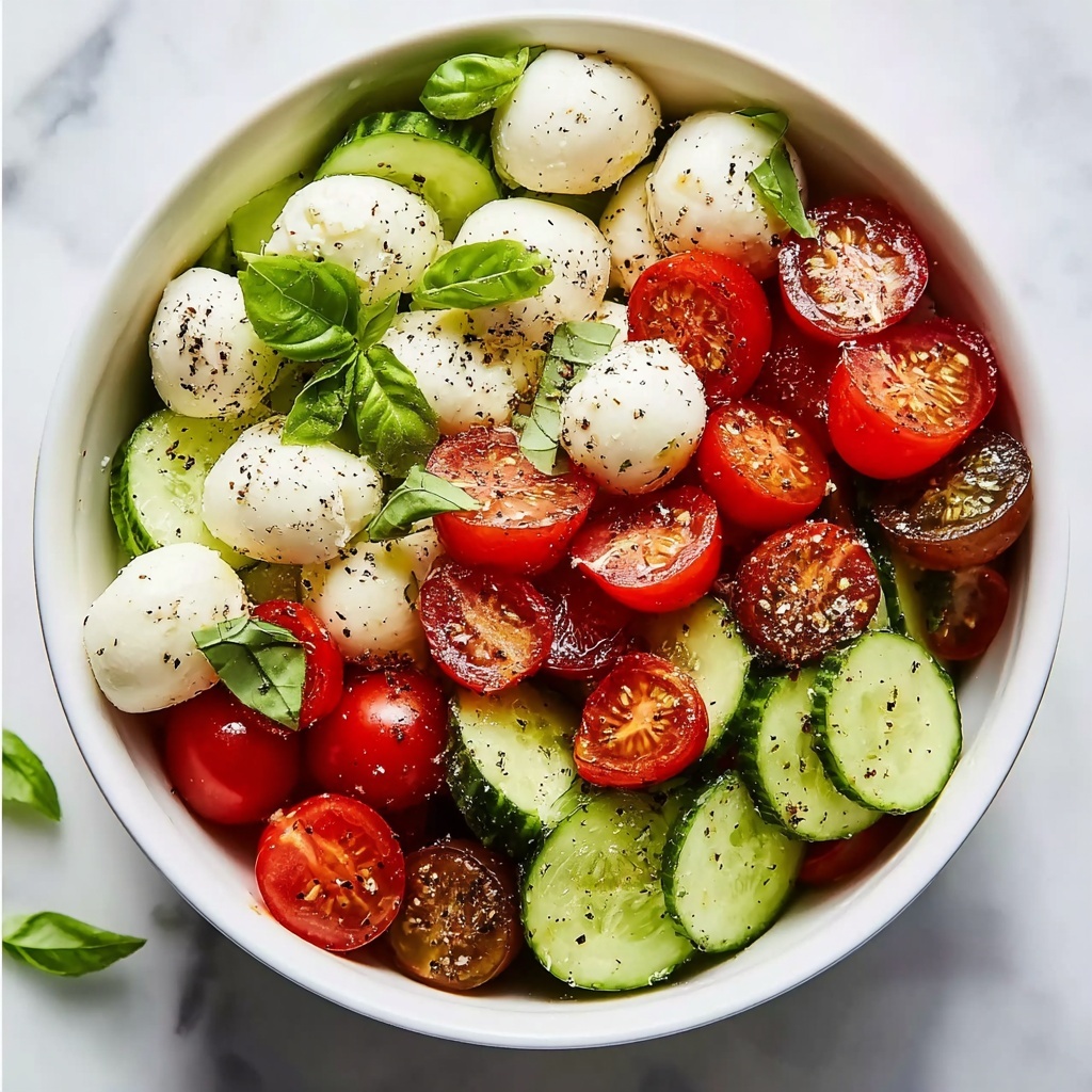 Cucumber Caprese Salad Recipe - Recipe Image