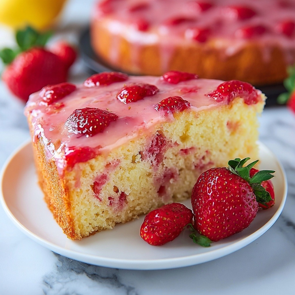 Strawberry Lemon Pound Cake Recipe - Recipe Image