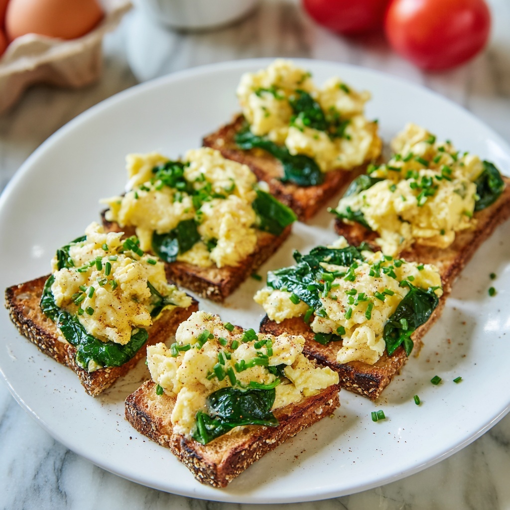 Spanish Hangover Breakfast | Catalan Tomato Bread with Scrambled Eggs Recipe - Recipe Image